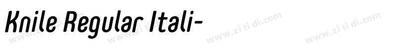 Knile Regular Itali字体转换